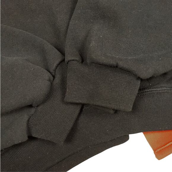 LF‎ Furst Of A Kind Sweatshirt Oversized Cold Shoulder Buckle Strap Red Black OS - Picture 7 of 9